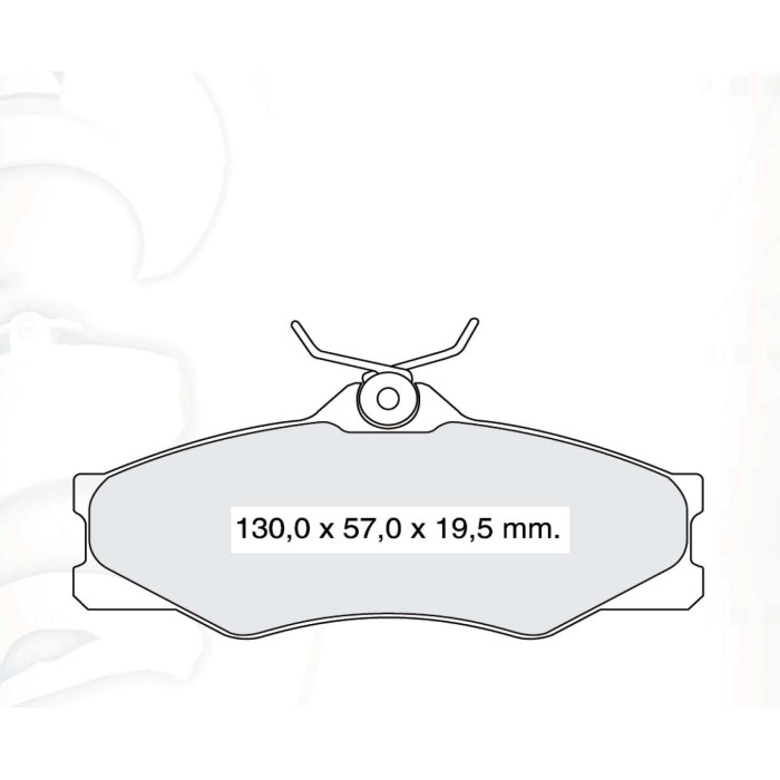 Колодки тормозные передние VW Transporter T2 82-92 D173E (GDB399) (пр-во Intelli)