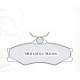 Колодки тормозные передние VW Transporter T2 82-92 D173E (GDB399) (пр-во Intelli)