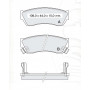 Колодки тормозные передние Suzuki Swift I, II 85-05, Alto 94-02 D174E (GDB883) (пр-во Intelli)