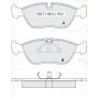 Колодки тормозные передние Volvo 850 91-96, S70/V70 97-00 D176E (GDB1159) (пр-во Intelli)