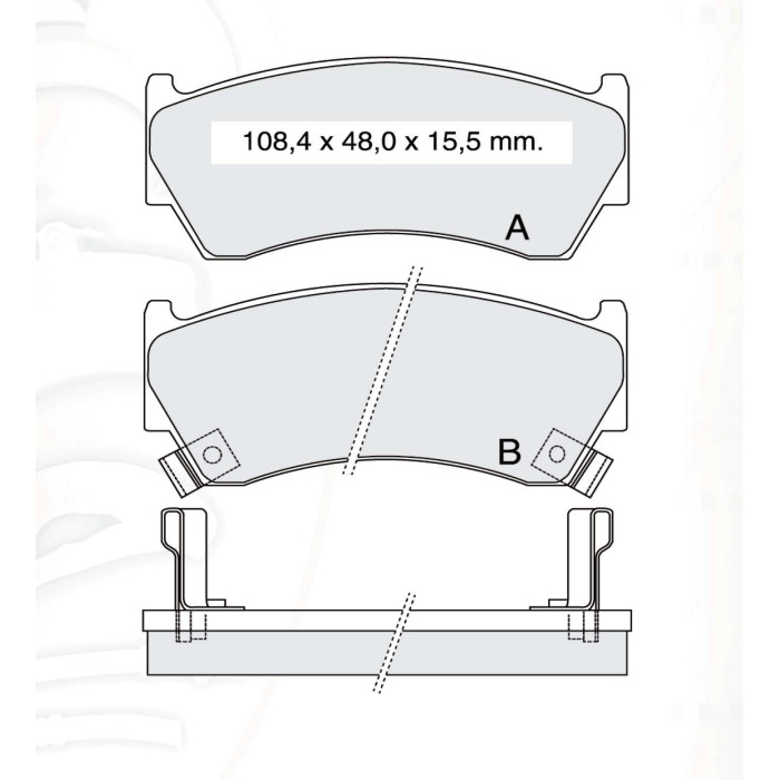 Колодки тормозные передние NISSAN Almera I (N15) 95-00, Sunny IV 97-03, Navara (D22) 97-04 D181E (GD