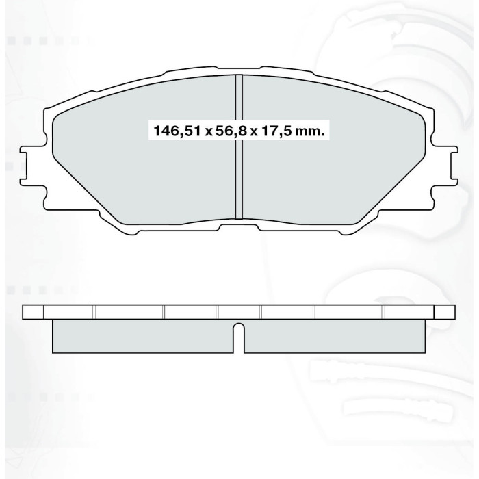 Колодки тормозные передние TOYOTA RAV 4 III, IV 05-…, Toyota Auris 10-… D182E (GDB3424) (пр-во Intel