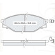 Колодки тормозные передние TOYOTA Hi-Ace II, III 83-95, HILUX VI 96-04  //  GREAT WALL Deer 4/2 96-1
