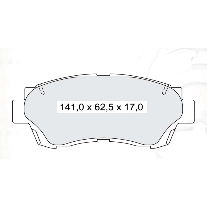 Колодки тормозные передние TOYOTA Camry (V10, V20) 91-01  //  LEXUS ES 91-97, LS 89-94 D185E (GDB315