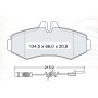 Колодки тормозные передние MB Vito (638) 96-03, V-Classe (638/2) 96-03 [BOSCH] D186E (GDB1373) (пр-в