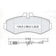 Колодки тормозные передние MB Vito (638) 96-03, V-Classe (638/2) 96-03 [BOSCH] D186Ei (GDB1373) (пр-