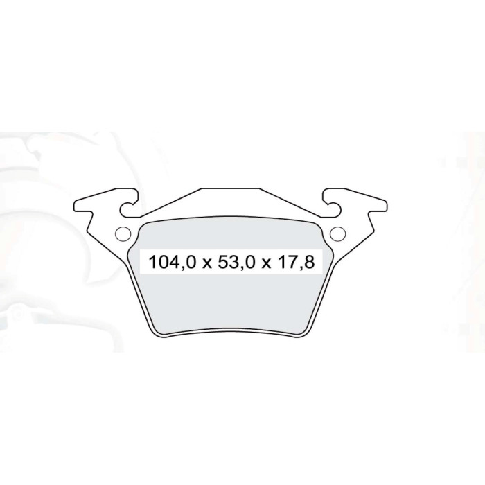 Колодки тормозные задние MB Vito (638) 96-03, V-Classe (638/2) 96-03 D187E (GDB1408) (пр-во Intelli)