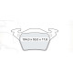 Колодки тормозные задние MB Vito (638) 96-03, V-Classe (638/2) 96-03 D187E (GDB1408) (пр-во Intelli)