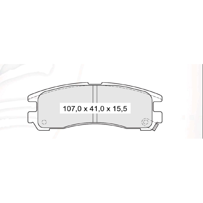 Колодки тормозные задние MITSU Galant V, VI 92-03, Space Wagon 91-98, 04)  //  CHRYSLER Sebring 95-9