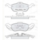 Колодки тормозные передние FORD Focus I 98-04  D189E (GDB1358) (пр-во Intelli)