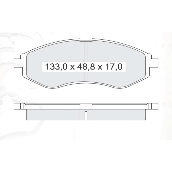 Колодки тормозные передние CHEVR Aveo (T200, T250) 03-... / ZAZ Vida 12-… D190E (GDB3330) (пр-во Int