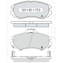 Колодки тормозные передние HYUNDAI Sonata IV (EF), V (NF), VI (YF) 01-…, Elantra (XD) 01-06, Tucson