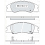 Колодки тормозные передние KIA Cerato (LD0) 04-09 D193E (GDB3367) (пр-во Intelli)