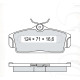 Колодки тормозные передние NISSAN Almera II (N16) 00-06, Primera (P11) 96-01 D197E (GDB3168) (пр-во