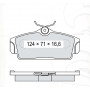 Колодки тормозные передние NISSAN Almera II (N16) 00-06, Primera (P11) 96-01 D197E (GDB3168) (пр-во