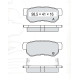 Колодки тормозные передние HYUNDAI Sonata IV (EF), V (NF), VI (YF) 98-…, Elantra (XD, HD) 06-11, Tuc