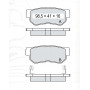 Колодки тормозные передние HYUNDAI Sonata IV (EF), V (NF), VI (YF) 98-…, Elantra (XD, HD) 06-11, Tuc