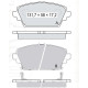 Колодки тормозные передние NISSAN Almera II (N16) 00-06, Primera (P11, P12) 96-07 D200E (GDB3227) (п