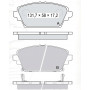 Колодки тормозные передние HONDA Accord VI 98-02 D200Ei (GDB3186) (пр-во Intelli)