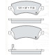 Колодки тормозные передние TOYOTA Corolla VIII, IX (E11, E12) 97-07 D201E (GDB3288) (пр-во Intelli)
