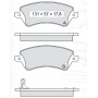 Колодки тормозные передние TOYOTA Corolla VIII, IX (E11, E12) 97-07 D201E (GDB3288) (пр-во Intelli)