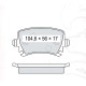 Колодки тормозные задние VW Golf V, VI  03-13, Passat B6, B7 05-15, Jetta III 05-10, Caddy III 08-…,