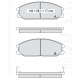 Колодки тормозные передние HYUNDAI Santa Fe I (SM) 00-06, H-1/Starex 00-05, Porter 96-04  //  SSANGY