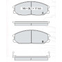 Колодки тормозные передние HYUNDAI Santa Fe I (SM) 00-06, H-1/Starex 00-05, Porter 96-04  //  SSANGY