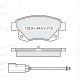 Колодки тормозные задние FORD Transit 06-14, Tourneo 06-14 D212E (GDB1725) (пр-во Intelli)