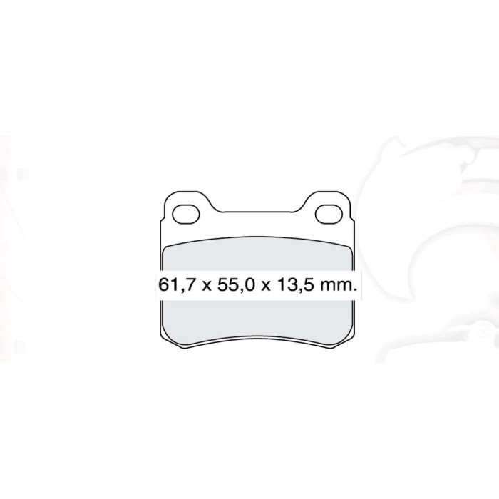 Колодки тормозные задние MB C-Classe 190 (W201) 82-93 D213E (GDB294) (пр-во Intelli)