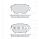 Колодки тормозные передние TOYOTA RAV 4 II 00-05 D215E (GDB3251) (пр-во Intelli)