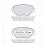 Колодки тормозные передние TOYOTA RAV 4 II 00-05 D215E (GDB3251) (пр-во Intelli)
