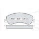 Колодки тормозные передние FORD Transit 06-14, Tourneo 06-14 D217E (GDB1724) (пр-во Intelli)
