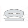 Колодки тормозные передние FORD Transit 06-14, Tourneo 06-14 D217Ei (GDB1724) (пр-во Intelli)