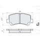 Колодки тормозные передние CHERY Kimo 07-13, QQ 03-… D223E (GDB3221) (пр-во Intelli)