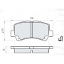 Колодки тормозные передние CHERY Kimo 07-13, QQ 03-… D223E (GDB3221) (пр-во Intelli)