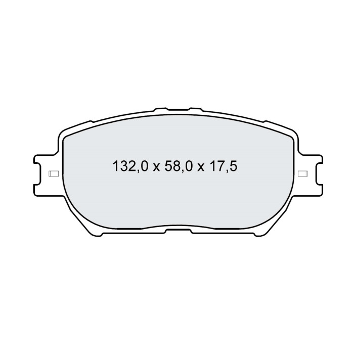 Колодки тормозные передние TOYOTA Camry (V30) 01-06 D225E (GDB3314) (пр-во Intelli)