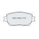 Колодки тормозные передние TOYOTA Camry (V30) 01-06 D225E (GDB3314) (пр-во Intelli)