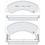 Колодки тормозные передние ISUZU N-serie 98-... / BOGDAN A092.2 (disc brake) D229E (`8982447940) (пр