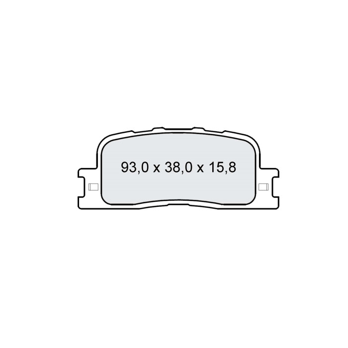Колодки тормозные задние TOYOTA Camry (V30) 01-06  //  LEXUS ES 01-08 D230E (GDB3374) (пр-во Intelli