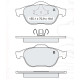 Колодки тормозные передние RENA Laguna II/III 01-…, Megane II 02-08, Scenic II 03-…  //  TOYOTA Aven