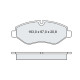 Колодки тормозные передние MB Sprinter II (906) 06-…, Vito/Viano (W639) 03-14, Vito (W447) 14-…  //