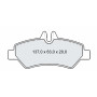 Колодки тормозные задние MB Sprinter II (906) 06-…  //  VW Crafter 30-35, 30-50 06-… D237E (GDB1697)