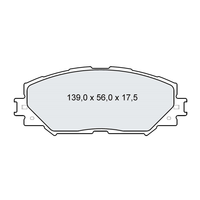 Колодки тормозные передние TOYOTA Corolla (E12, E14, E17) 00-…, RAV III/IV 05-…, Yaris 12-… D240E (G