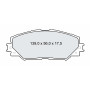 Колодки тормозные передние TOYOTA Corolla (E12, E14, E17) 00-…, RAV III/IV 05-…, Yaris 12-… D240E (G