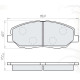 Колодки тормозные передние HYUNDAI  Santa FE I/II/II (SM, CM, DM) 04-…  //  KIA Sorento II (XM) 09-…