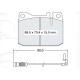Колодки тормозные передние MB (W114, W115, W116, W123) …-80 D242E (GDB242) (пр-во Intelli)