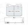 Колодки тормозные передние MB (W114, W115, W116, W123) …-80 D242E (GDB242) (пр-во Intelli)