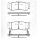 Колодки тормозные задние HYUNDAI Santa Fe II (CM) 06-…, H1/Starex 01-07 D243E (GDB3419) (пр-во Intel