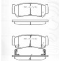 Колодки тормозные задние HYUNDAI Santa Fe II (CM) 06-…, H1/Starex 01-07 D243E (GDB3419) (пр-во Intel